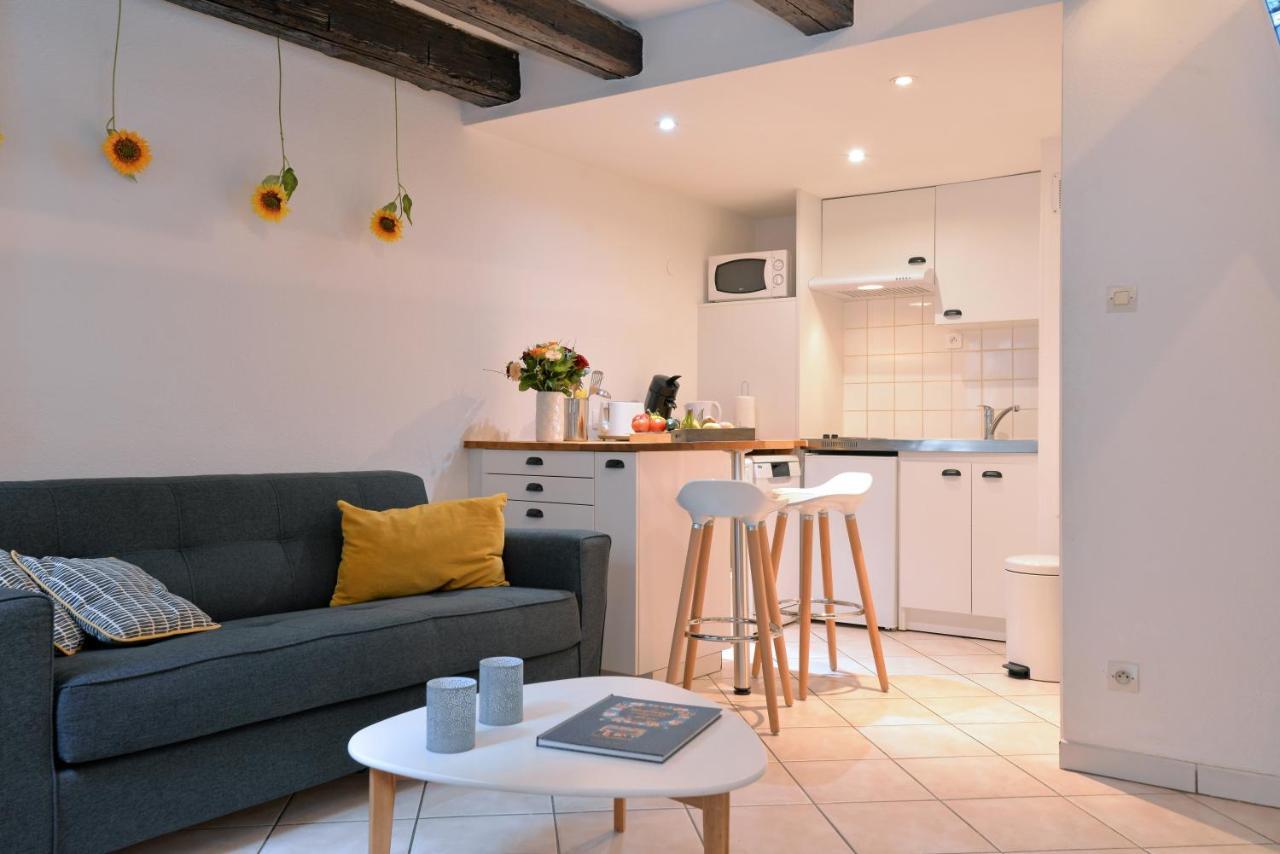 Appartement La Terrasse Sur Cour กอลมาร์ ภายนอก รูปภาพ